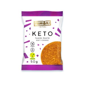 CIASTKO MIĘKKIE KETO Z PASTĄ TAHINI BEZGLUTENOWE 50G FRANK&OLI
