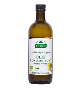 OLEJ SŁONECZNIKOWY DO SMAŻENIA BIO 1L EKOWITAL