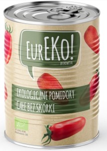 POMIDORY CAŁE BEZ SKÓRKI 400G BIO EUREKO