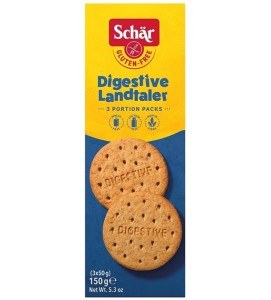 HERBATNIKI PEŁNOZIARNISTE DIGESTIVE BEZGLUTENOWE 150G SCHÄR