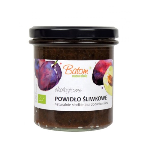 Powidła śliwkowe bez dodatku cukru BIO 340g BATOM-484