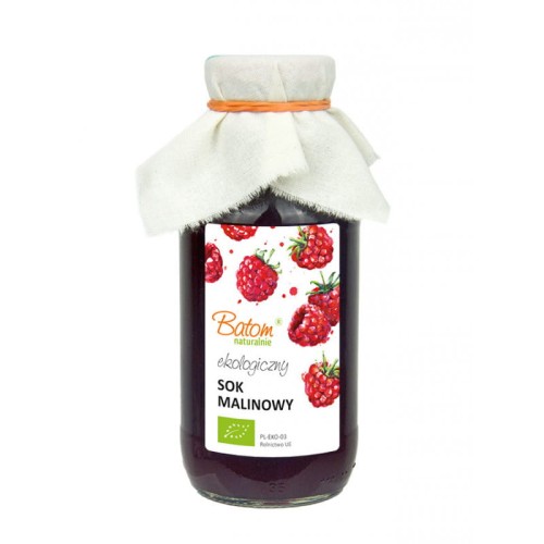Sok malinowy bez dodatku cukru BIO 330ml Batom-475