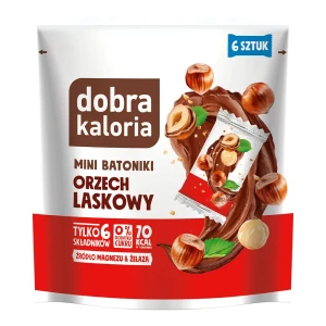 MINI BATONIKI ORZECH LASKOWY 108G DOBRA KALORIA