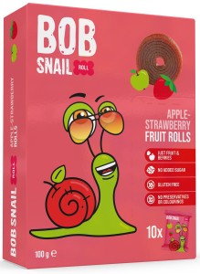 PRZEKĄSKA JABŁKO - TRUSKAWKA 100G BOB SNAIL