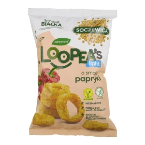 CHRUPKI Z SOCZEWICY BEZGLUTENOWE O SMAKU PAPRYKI 50G LOOPEA'S