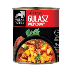 GULASZ WIEPRZOWY DANIE GOTOWE 830G MĘSKA RZECZ