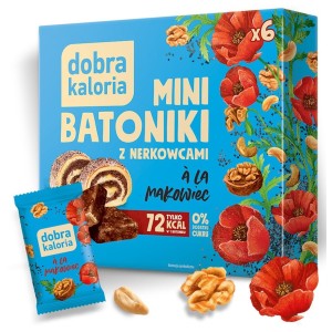 MINIBATONIKI Z NERKOWCÓW A'LA MAKOWIEC 108G DOBRA KALORIA