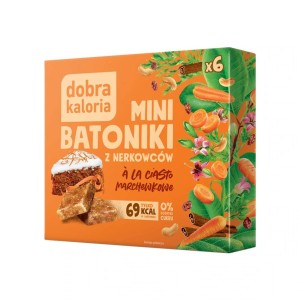 MINIBATONIKI Z NERKOWCÓW A'LA CIASTO MARCHEWKOWE 102G DOBRA KALORIA
