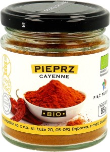 PIEPRZ CAYENNE BIO 85G PIĘĆ PRZEMIAN