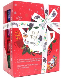 ZESTAW HERBAT ŚWIĄTECZNYCH PIRAMIDKI RED 12X2G BIO 24G ENGLISH TEA