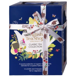 ZESTAW HERBAT CLASSIC TEA COLLECTION BLUE 12 BIO PIRAMIDEK ENGLISH TEA SHOP