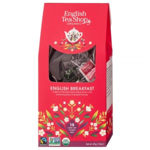 HERBATA ENGLISH BREAKFAST BIO PIRAMIDKI FAIR TRADE (15 x 3 g) 45 g - ENGLISH TEA SHOP