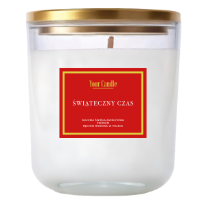 ŚWIECA SOJOWA ZAPACHOWA ŚWIĄTECZNY CZAS 180ML YOUR CANDLE