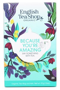 ZESTAW HERBAT BECAUSE YOU'RE AMAZING 20 SASZETEK MIX 5 SMAKÓW ENGLISH TEA