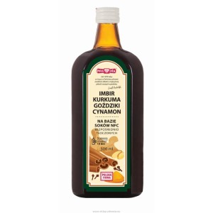 NAPÓJ NFC IMBIR KURKUMA GOŹDZIKI CYNAMON 500ML POLSKA RÓŻA