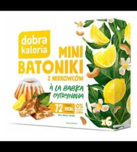 MINI BATONIKI A'LA BABKA CYTRYNOWA 6X17G DOBRA KALORIA