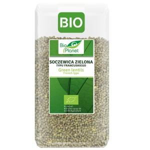 SOCZEWICA ZIELONA TYPU FRANCUSKIEGO BIO 500G BIO PLANET