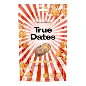 DAKTYLE O SMAKU KARMELOWEGO POPCORNU BEZ DODATKU CUKRU 100G TRU DATES