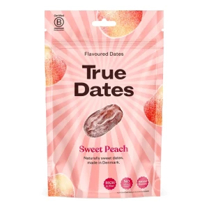 DAKTYLE O SMAKU SŁODKIEJ BRZOSKWINIOWYM BEZ DODATKU CUKRU 100G TRUE DATES