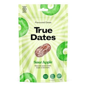 DAKTYLE O SMAKU KWAŚNEGO JABŁKA BEZ DODOATKU CUKRU 100G TRUE DATES