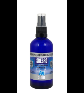 MIKRO-SREBRO KOLOIDALNE SPRAY Ag500 50ppm 100ML PRO ACTIV DO PŁUKANIA JAMY USTNEJ