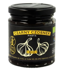 CZARNY CZOSNEK BIO PASTA 200G PIĘĆ PRZEMIAN