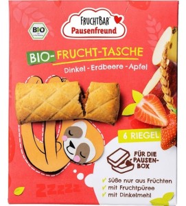 CIASTECZKA ORKISZOWE Z NADZIENIEM OWOCOWYM TRUSKAWKOWO-JABŁKOWYM BIO 6X22G FRUCHT BAR