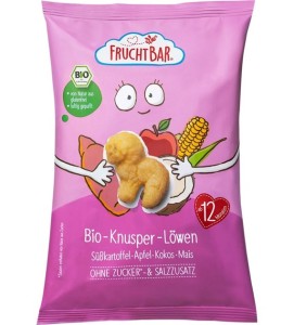 CHRUPKI KUKURYDZIANE BATAT-JABŁKO-KOKOS DLA DZIECI POWYŻEJ 12 MIESIĄCA ZYCIA BIO 30G FRUCHT BAR