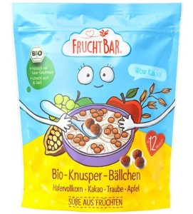 ŚNIADANIOWE CHRUPKI OWSIANE PEŁNOZIARNISTE KAKAOWE PO 12 MIESIĄCU BIO 125G FRUCHT BAR