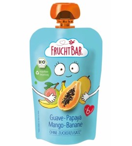 MUS GUJAWA PAPAJA MANGO BANAN BIO 100G FRUCHT BAR