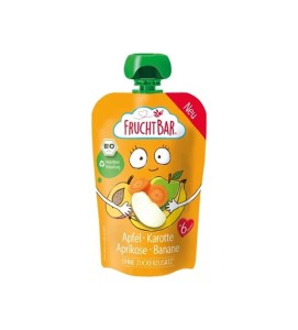 MUS JABŁKO MARCHEW MORELA BANAN BIO 100G FRUCHT BAR