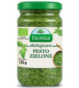 PESTO ZIELONE Z BAZYLII BIO 135G EKOWITAL