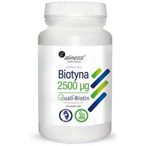 BIOTYNA QualiBiotin® 2500 mcg x 120 TABLETEK VEGE ALINESS