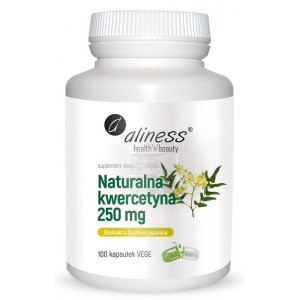 NATURALNA KWERCETYNA 250 mg x 100 VEGE KAPSUŁEK ALINESS
