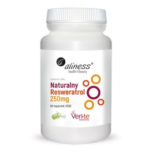 NATURALNY RESWERATROL Veri-Te 250mg x 60 VEGE KAPSUŁEK ALINESS