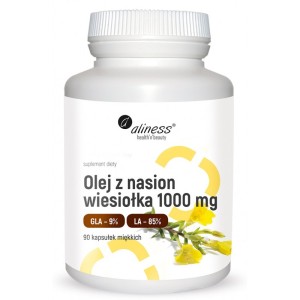 OLEJ Z NASION WIESIOŁKA 9%/70% 1000 mg x 90 KAPSUŁEK ALINESS