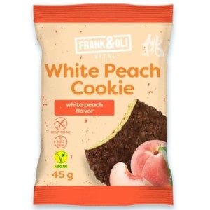 CIASTECZKO BIAŁA BRZOSKWINIA BEZGLUTENOWE 45G FRANK&OLI