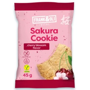 CIASTECZKO SAKURA KWIAT WIŚNI BEZGLUTENOWE 45G FRANK&OLI