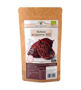KAKAO KRUSZONE BEZGLUTENOWE BIO 250G PIĘĆ PRZEMIAN