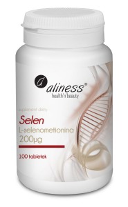 Selen Select L-selenometionina 200µg, 100 tabletek - Aliness