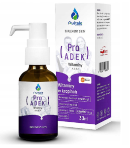 WITAMINA ProADEK® BETAKAROTEN, WIT. A D3 K2 MK7 E, 30ML AVITALE