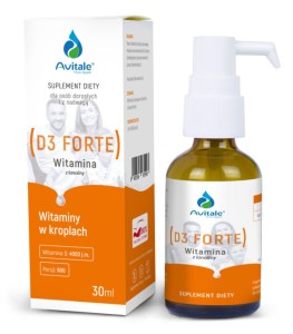 WITAMINA D3 FORTE 4000, Z LANOLINY OLIVE, 30ML AVITALE