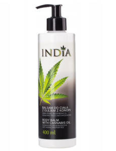BALSAM DO CIAŁA Z OLEJEM KONOPNYM 400ML INDIA COSMETICS