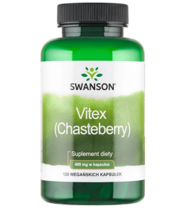 NIEPOKALANEK CHASTEBERRY FRUIT 400mg, 120 KAPSUŁEK SWANSON