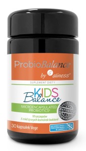 PROBIOTYK KIDS BALANCE 5MLD X 30 KAPSUŁEK VEGE ALINESS
