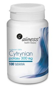 CYTRYNIAN POTASU 300 mg x 100 tabletek VEGE ALINESS