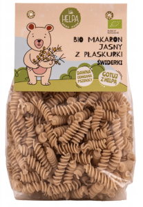 MAKARON JASNY Z PŁASKURKI ŚWIDERKI BIO 250G HELPA