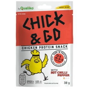 SUSZONY KURCZAK O SMAKU PAPRYKI CHILI 30G CHICK&GO