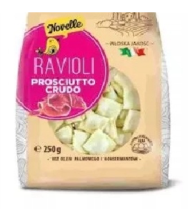 RAVIOLI PROSCIUTTO CRUDO 250G NOVELLE