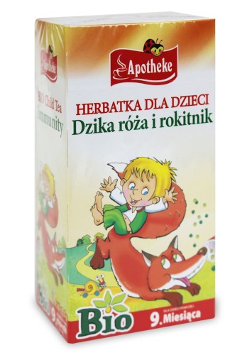 Herbatka dla dzieci – Dzika róża i rokitnik BIO 20 x 1,5 g - Apotheke-619